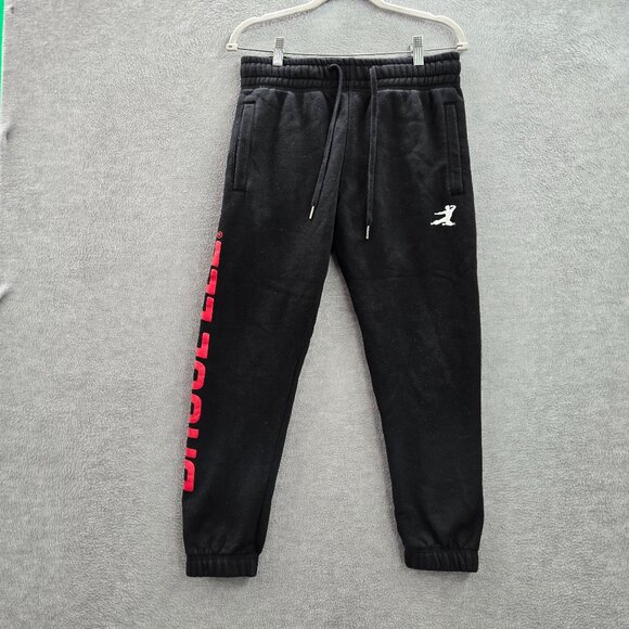 Bruce Lee x Shoe Palace Men Pants‎ S Black Jogger Logo Claw Scratch Embroidered - Picture 1 of 14